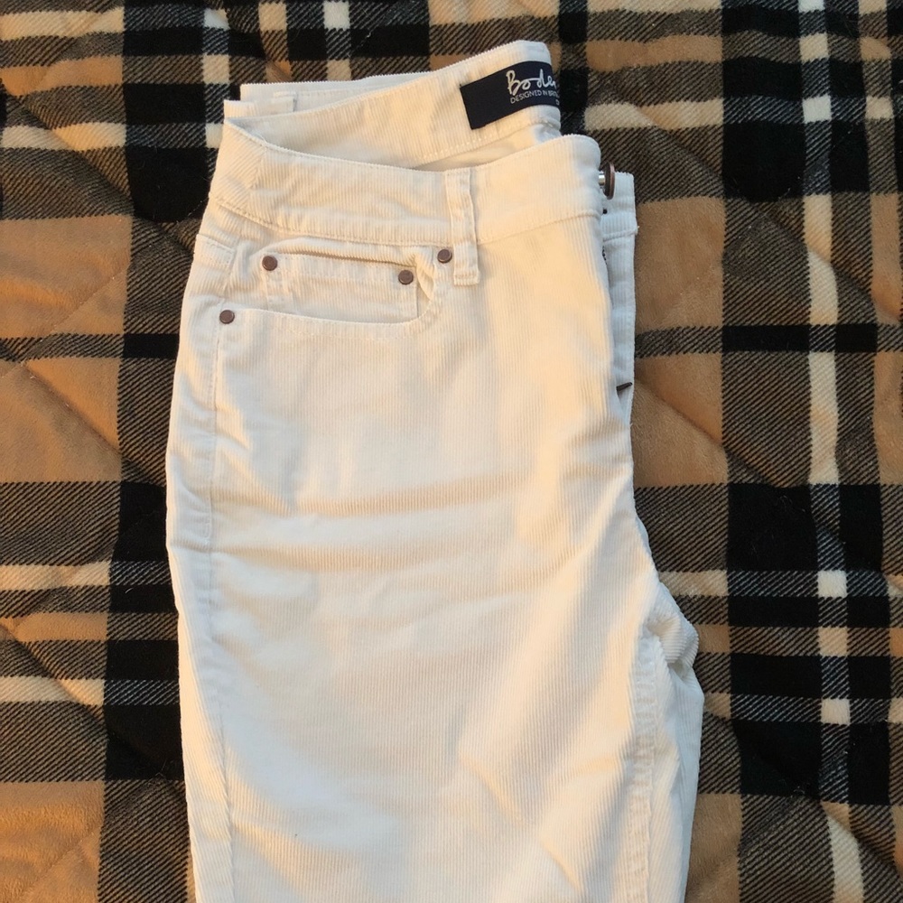 Boden Soho Skinny White Cords